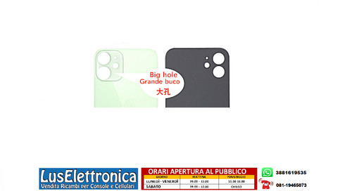 Back cover vetro posteriore - back,