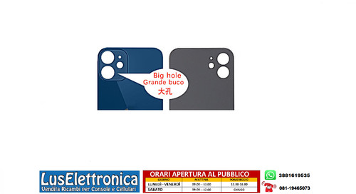 Back cover vetro posteriore - vetro,